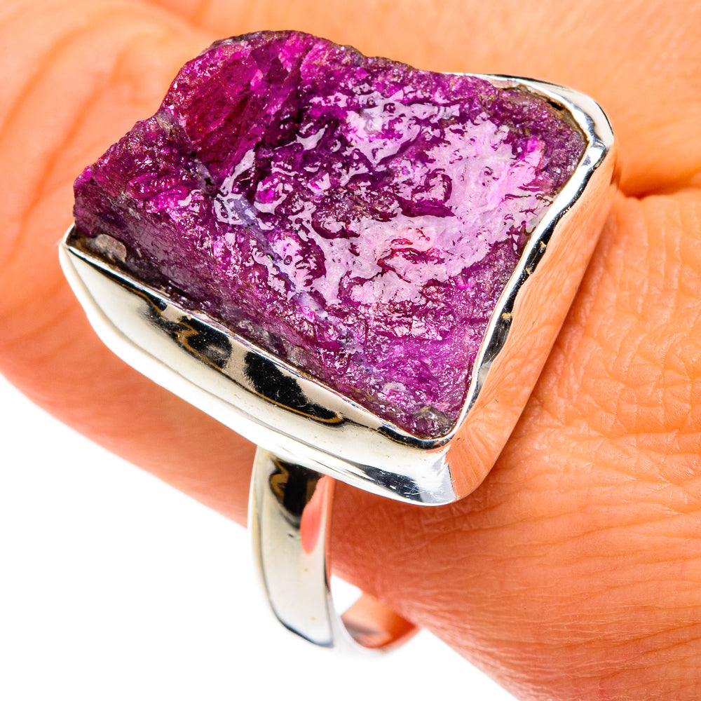 Ruby Fuchsite Rings handcrafted by Ana Silver Co - RING77562
