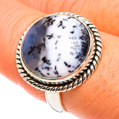 Dendritic Opal Rings handcrafted by Ana Silver Co - RING77572