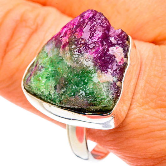 Ruby Zoisite Rings handcrafted by Ana Silver Co - RING77574