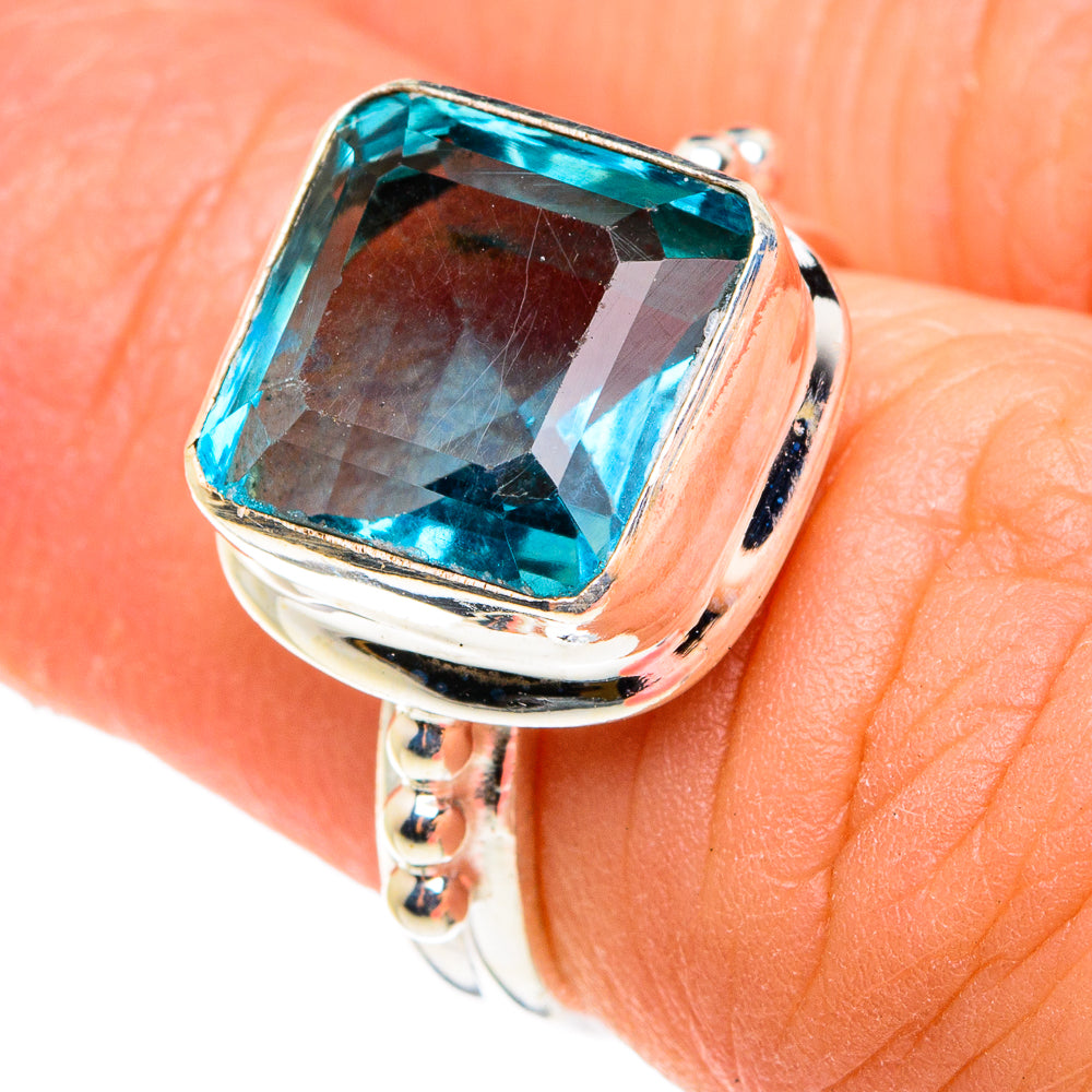 Blue Topaz Rings handcrafted by Ana Silver Co - RING77578