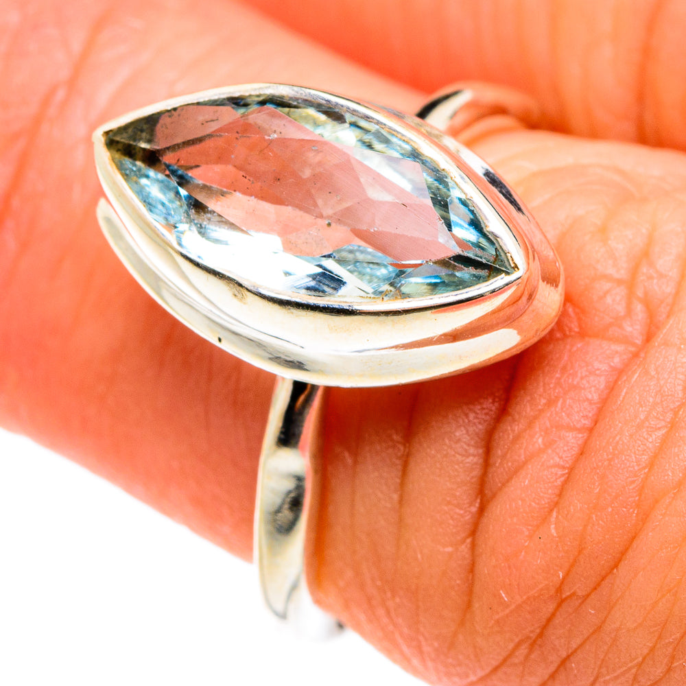 Blue Topaz Rings handcrafted by Ana Silver Co - RING77581