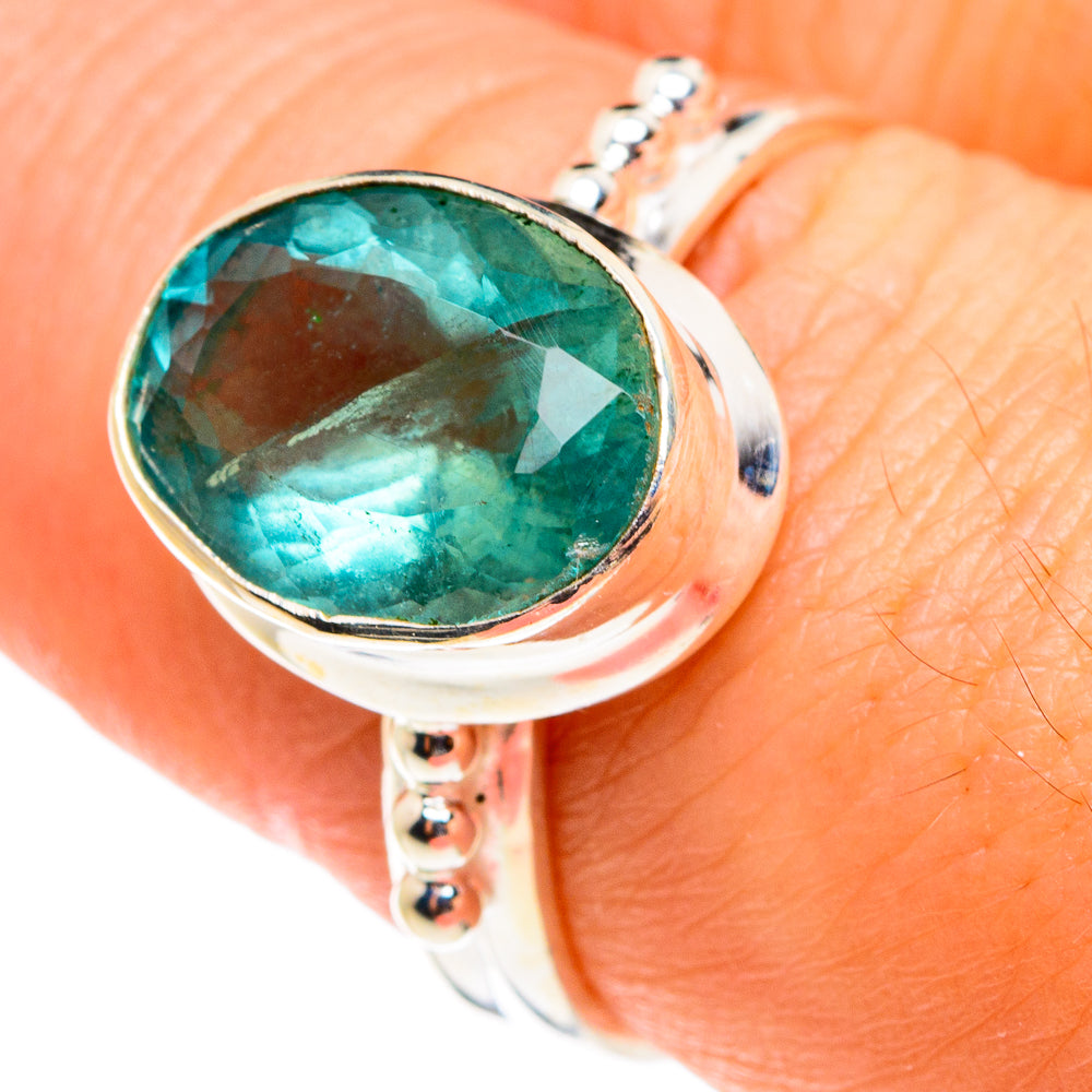 Blue Fluorite Rings handcrafted by Ana Silver Co - RING77582