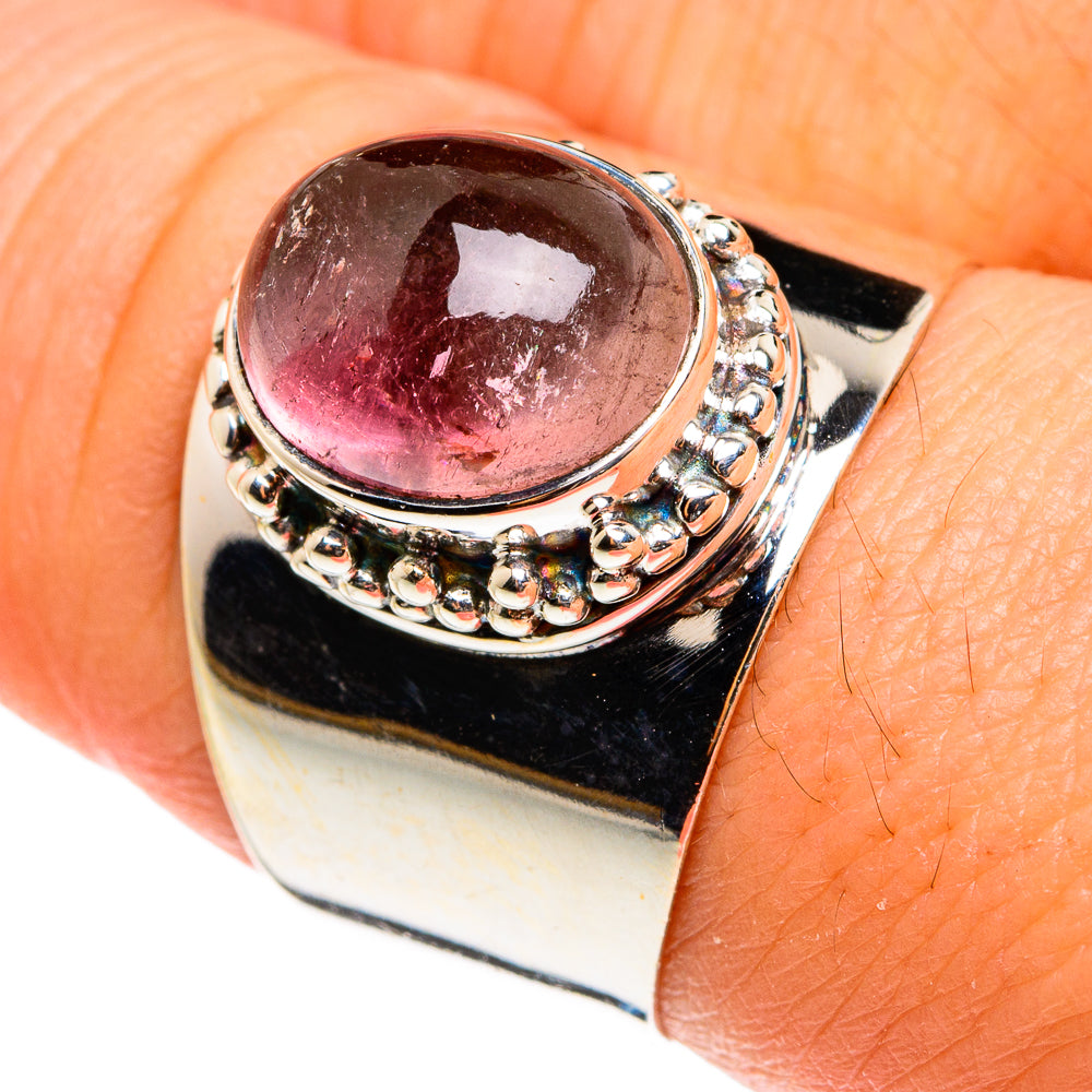 Pink Tourmaline Rings handcrafted by Ana Silver Co - RING77591