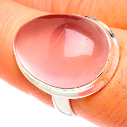 Rose Quartz Rings handcrafted by Ana Silver Co - RING77592
