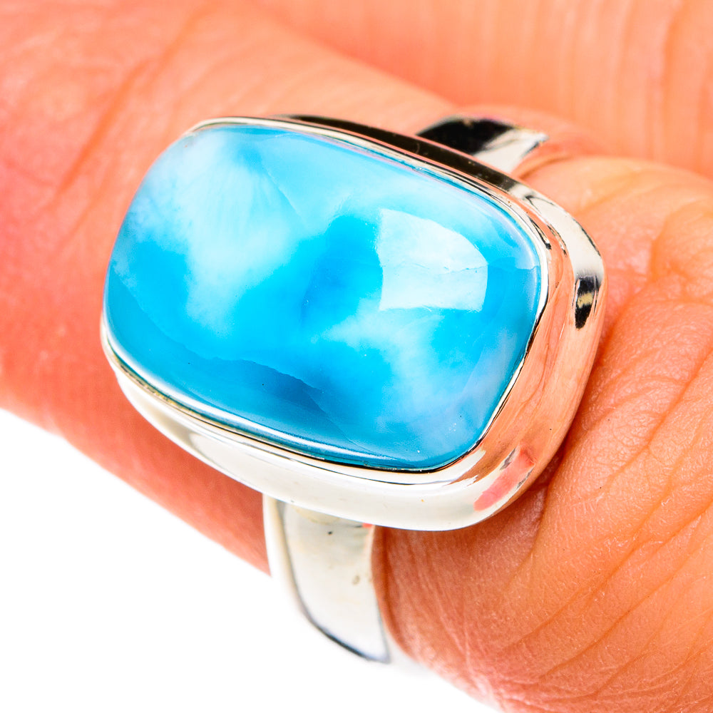 Larimar Rings handcrafted by Ana Silver Co - RING77610