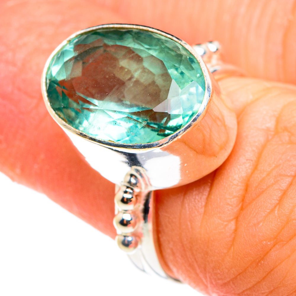 Blue Fluorite Rings handcrafted by Ana Silver Co - RING77614