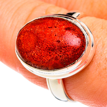 Sponge Coral Rings handcrafted by Ana Silver Co - RING77618