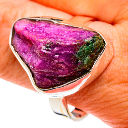 Ruby Zoisite Rings handcrafted by Ana Silver Co - RING77622