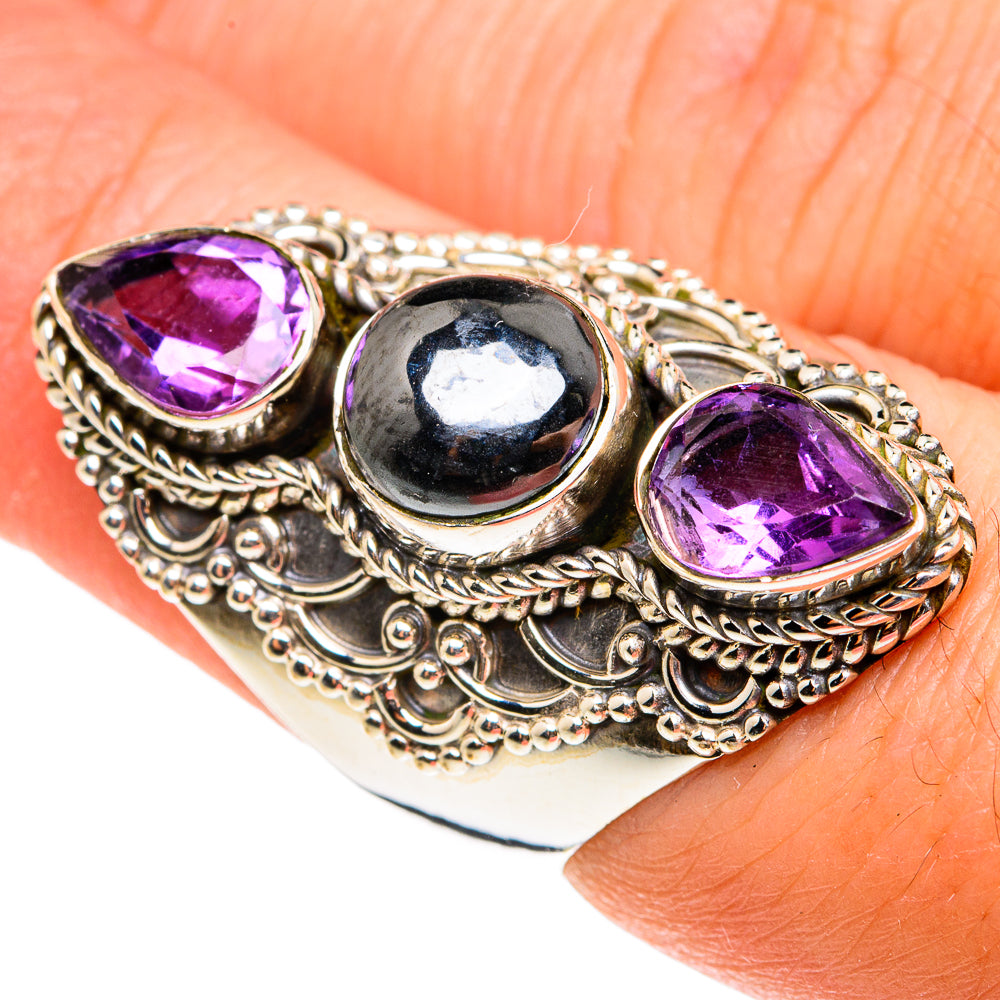 Hematite Rings handcrafted by Ana Silver Co - RING77627