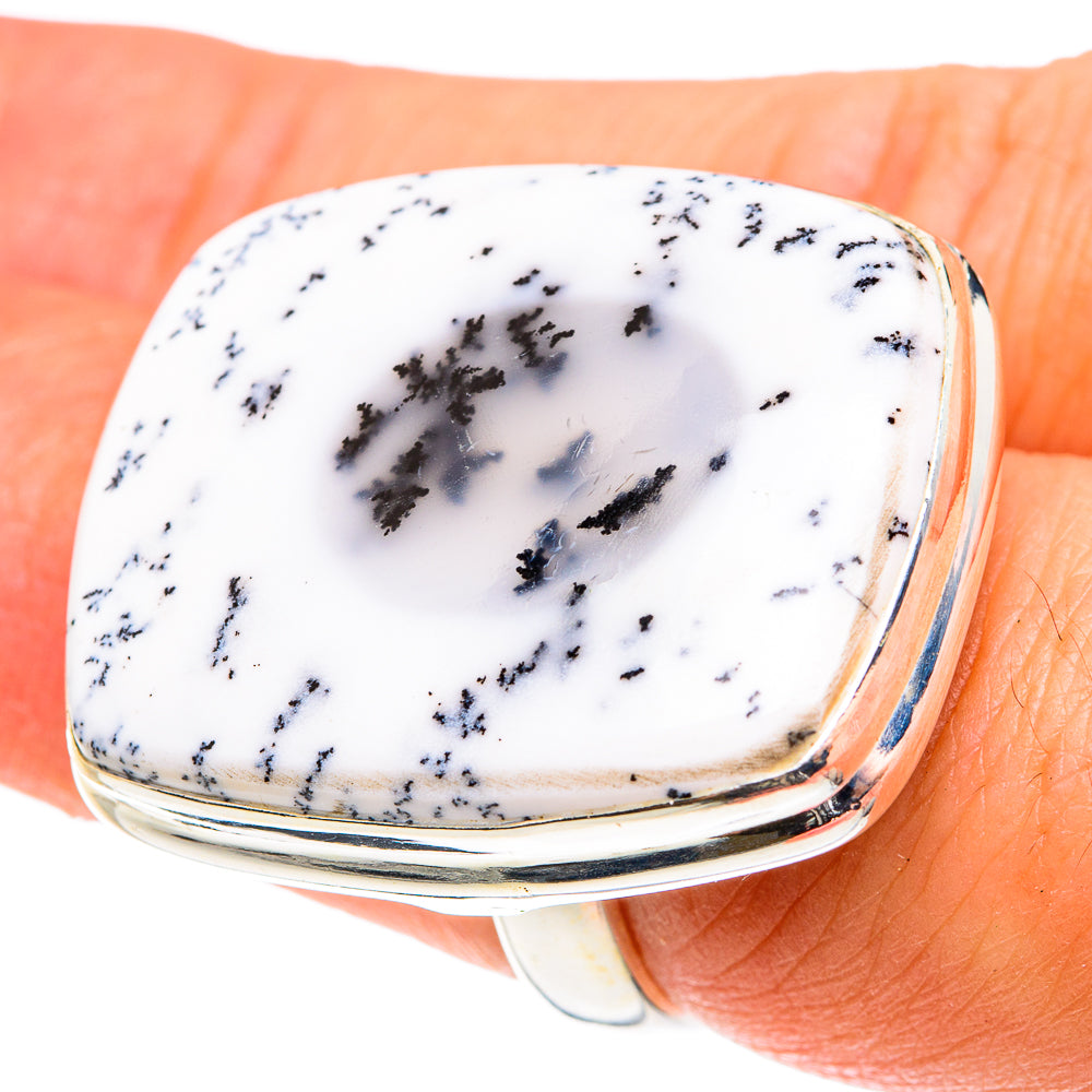 Dendritic Opal Rings handcrafted by Ana Silver Co - RING77633