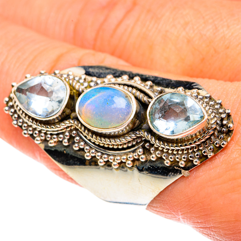 Ethiopian Opal Rings handcrafted by Ana Silver Co - RING77643
