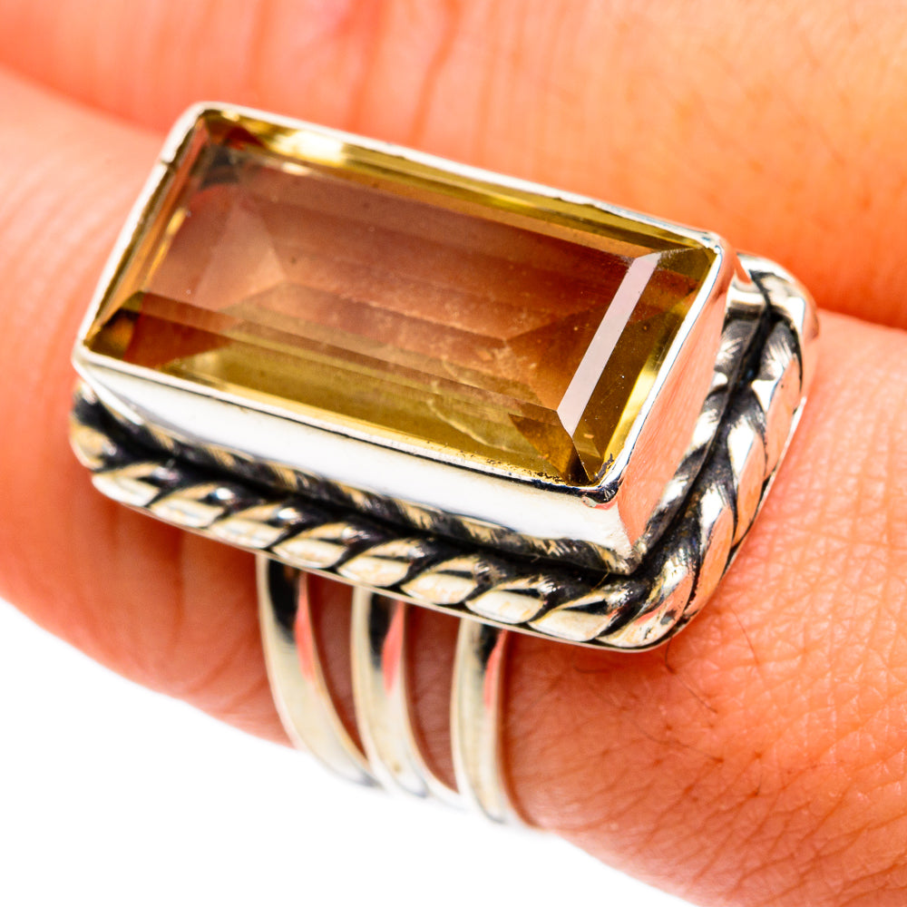Lemon Quartz Rings handcrafted by Ana Silver Co - RING77645