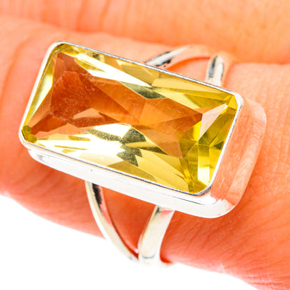 Lemon Quartz Rings handcrafted by Ana Silver Co - RING77646