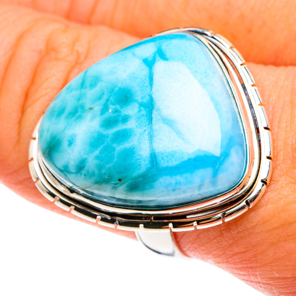 Larimar Rings handcrafted by Ana Silver Co - RING77655