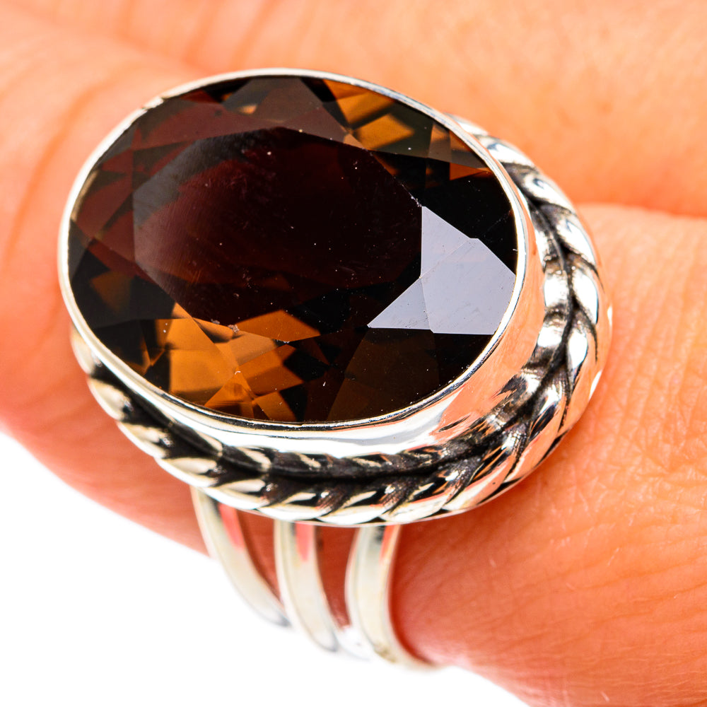 Smoky Quartz Rings handcrafted by Ana Silver Co - RING77659