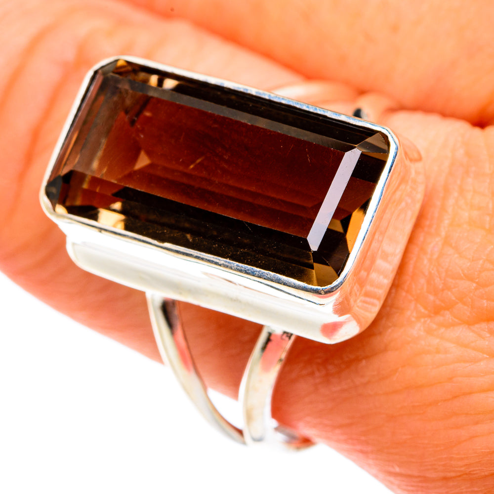Smoky Quartz Rings handcrafted by Ana Silver Co - RING77660