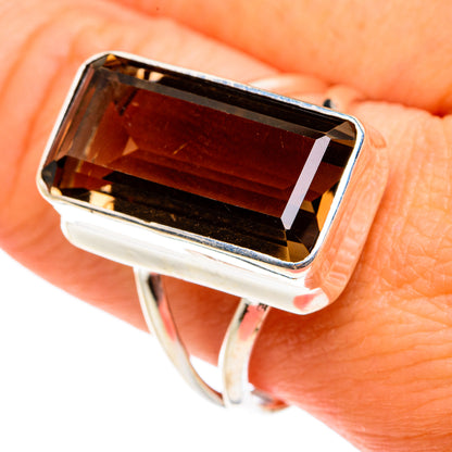 Smoky Quartz Rings handcrafted by Ana Silver Co - RING77660