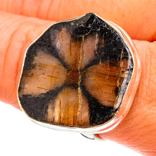 Chiastolite Rings handcrafted by Ana Silver Co - RING77661