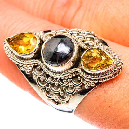Hematite Rings handcrafted by Ana Silver Co - RING77663