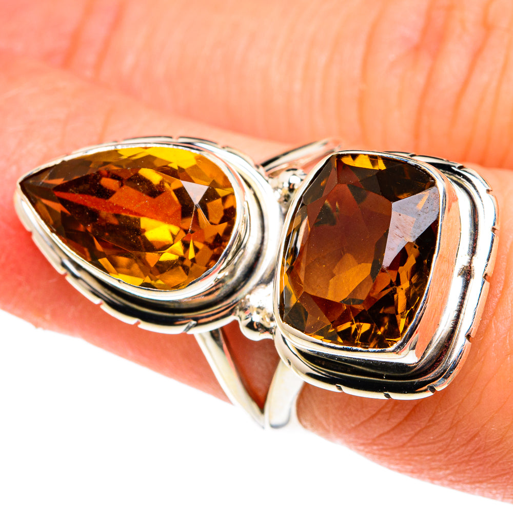 Mandarin Citrine Rings handcrafted by Ana Silver Co - RING77664