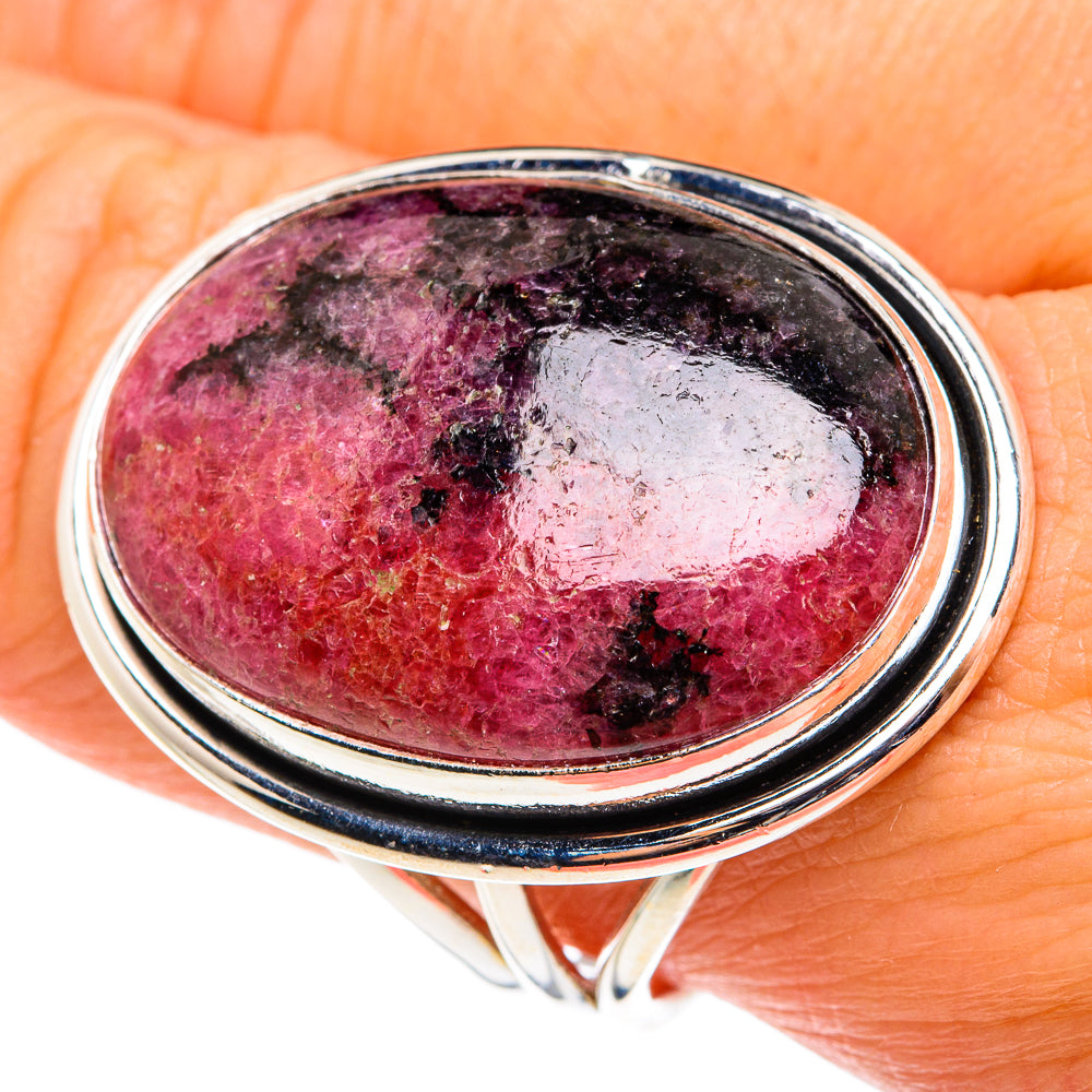Rhodonite Rings handcrafted by Ana Silver Co - RING77666