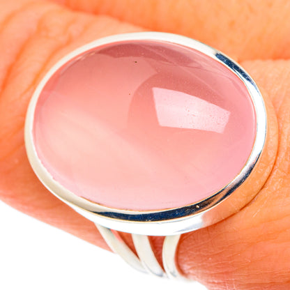 Rose Quartz Rings handcrafted by Ana Silver Co - RING77668