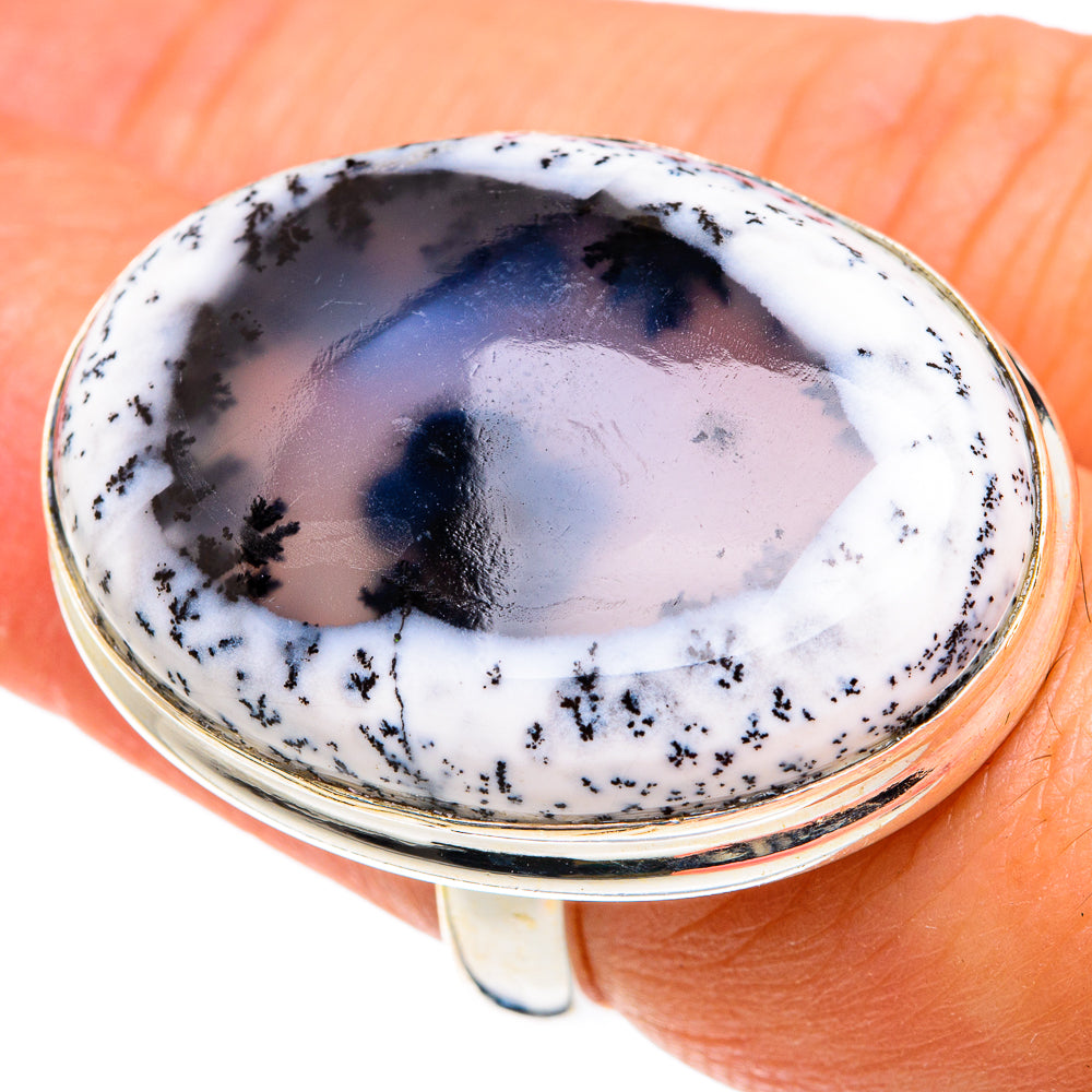 Dendritic Opal Rings handcrafted by Ana Silver Co - RING77678