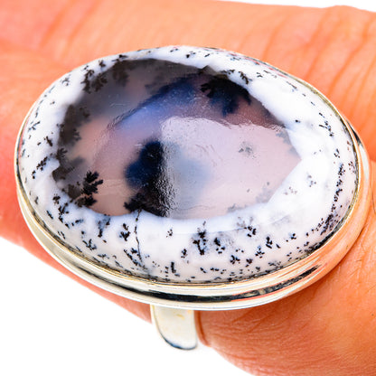 Dendritic Opal Rings handcrafted by Ana Silver Co - RING77678
