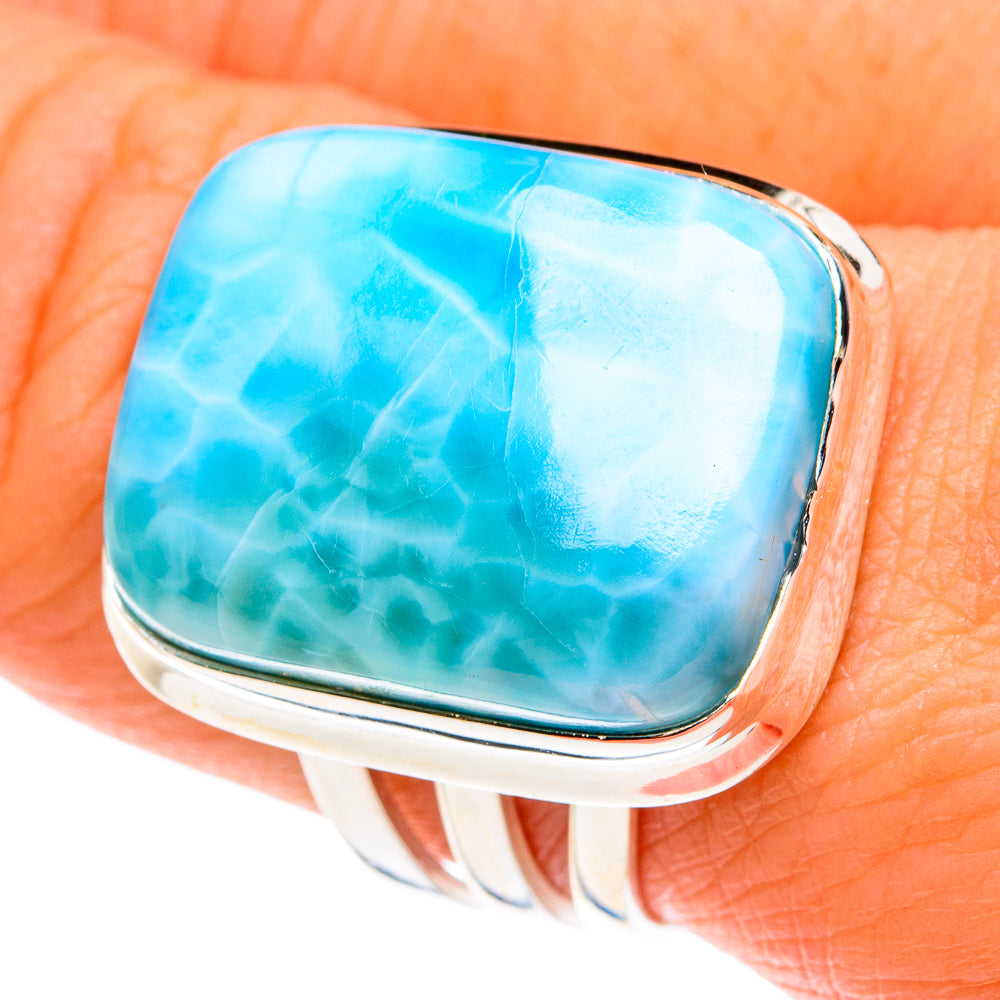 Larimar Rings handcrafted by Ana Silver Co - RING77696