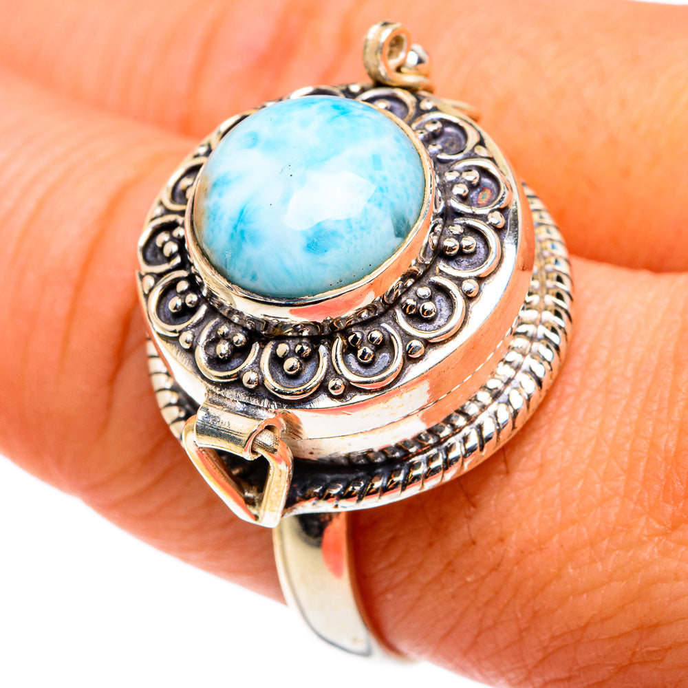 Larimar Rings handcrafted by Ana Silver Co - RING77697