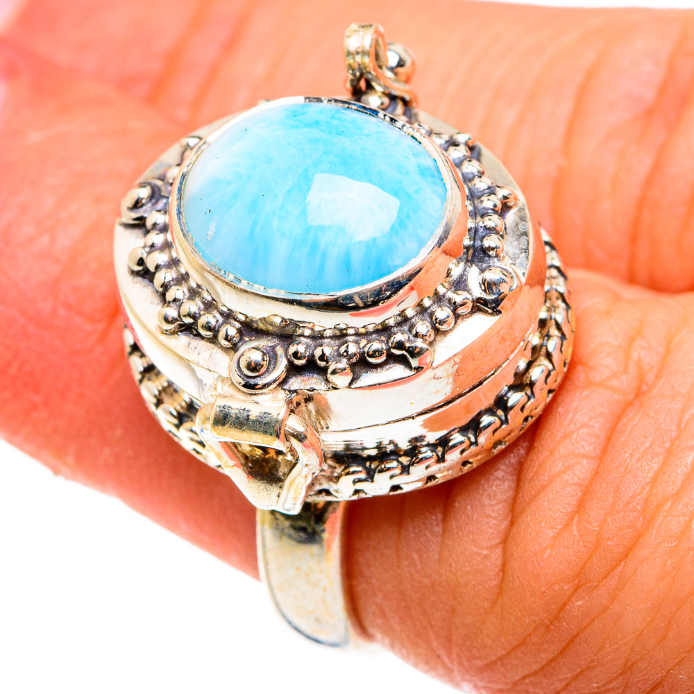 Larimar Rings handcrafted by Ana Silver Co - RING77698