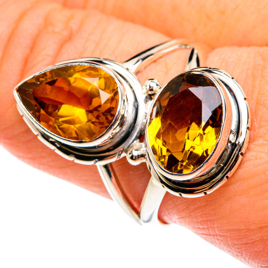 Mandarin Citrine Rings handcrafted by Ana Silver Co - RING77707