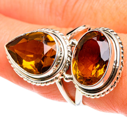 Mandarin Citrine Rings handcrafted by Ana Silver Co - RING77709