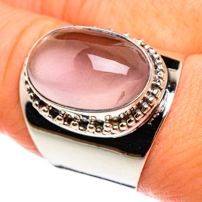 Rose Quartz Rings handcrafted by Ana Silver Co - RING77710