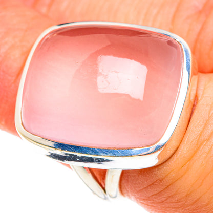 Rose Quartz Rings handcrafted by Ana Silver Co - RING77711