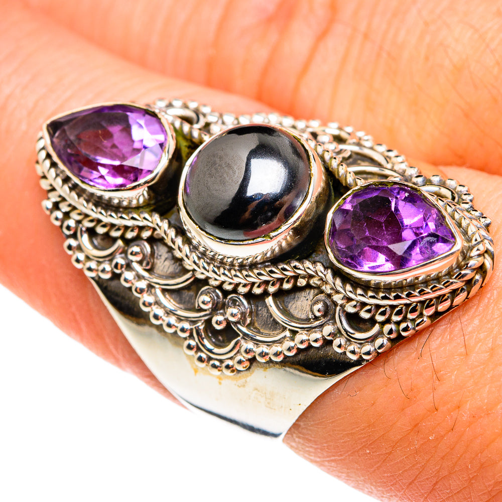 Hematite Rings handcrafted by Ana Silver Co - RING77714