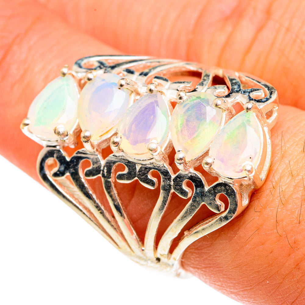 Ethiopian Opal Rings handcrafted by Ana Silver Co - RING77728