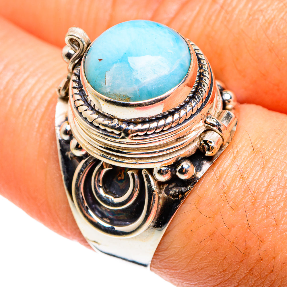 Larimar Rings handcrafted by Ana Silver Co - RING77731