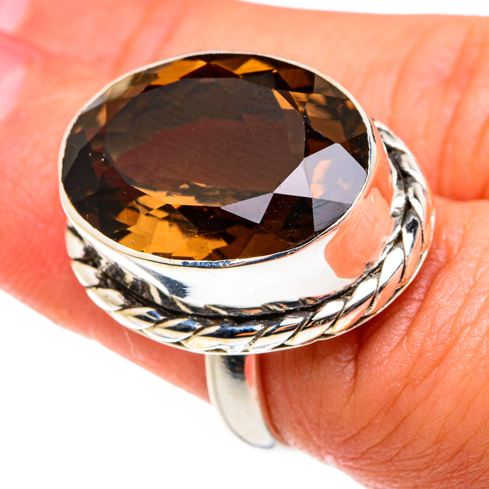 Smoky Quartz Rings handcrafted by Ana Silver Co - RING77739