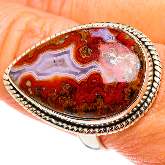 Moroccan Agate Rings handcrafted by Ana Silver Co - RING77740