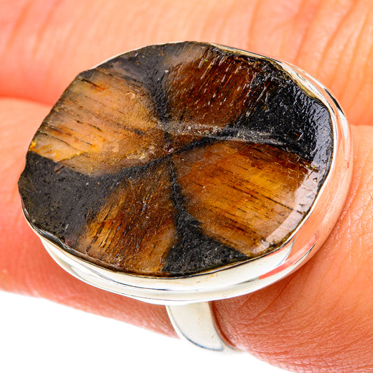 Chiastolite Rings handcrafted by Ana Silver Co - RING77741