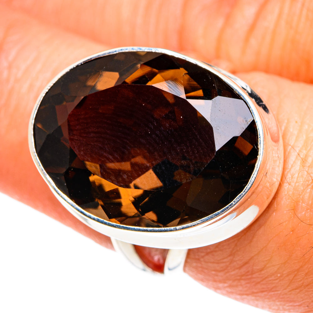 Smoky Quartz Rings handcrafted by Ana Silver Co - RING77745