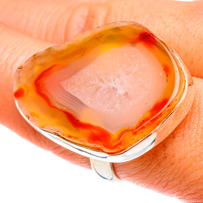 Yellow Geode Slice Rings handcrafted by Ana Silver Co - RING77747