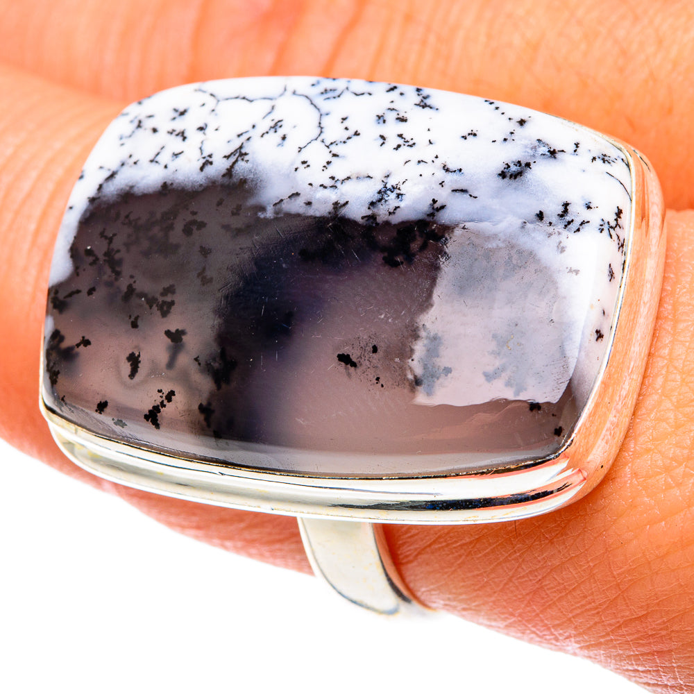 Dendritic Opal Rings handcrafted by Ana Silver Co - RING77760