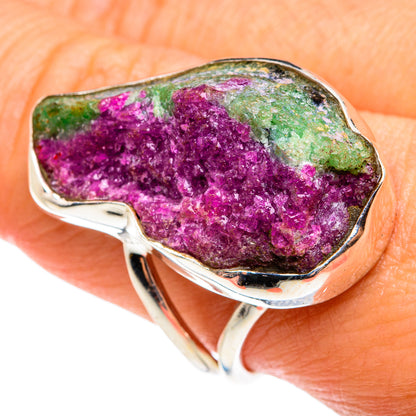 Ruby Zoisite Rings handcrafted by Ana Silver Co - RING77767