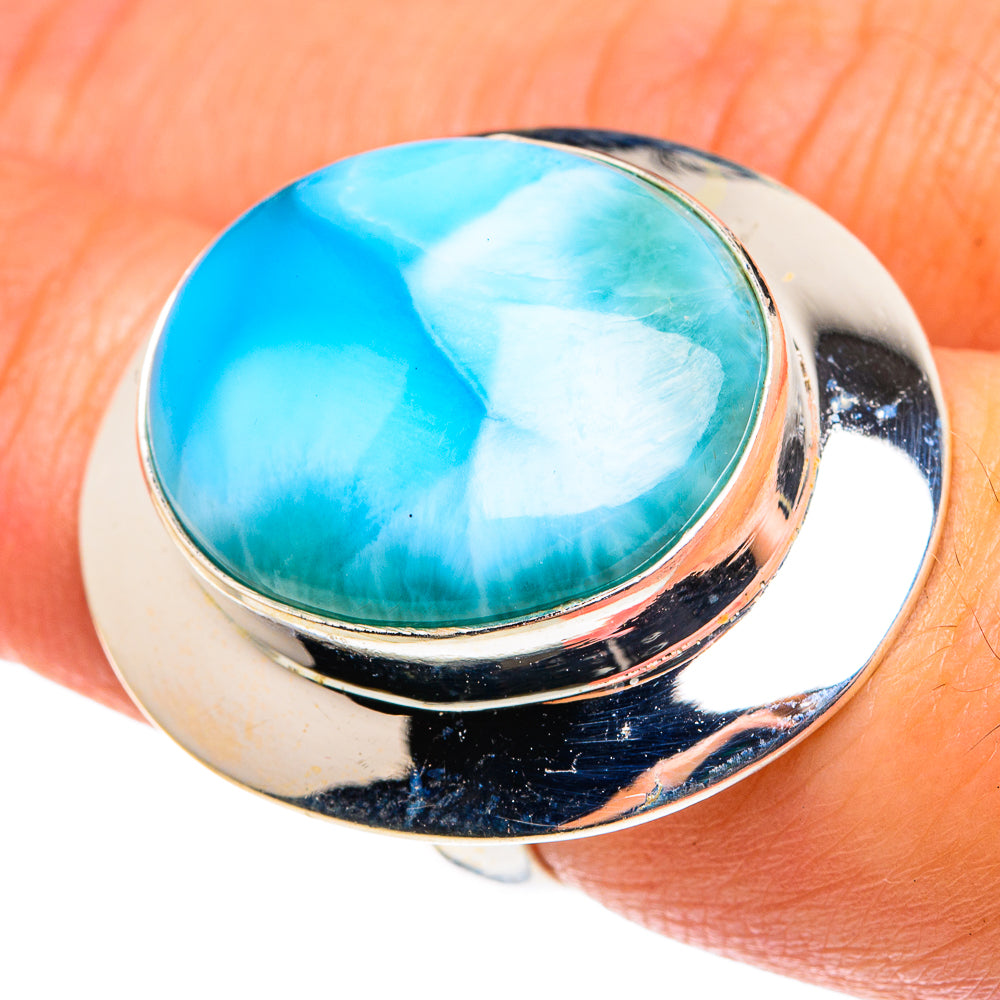 Larimar Rings handcrafted by Ana Silver Co - RING77772