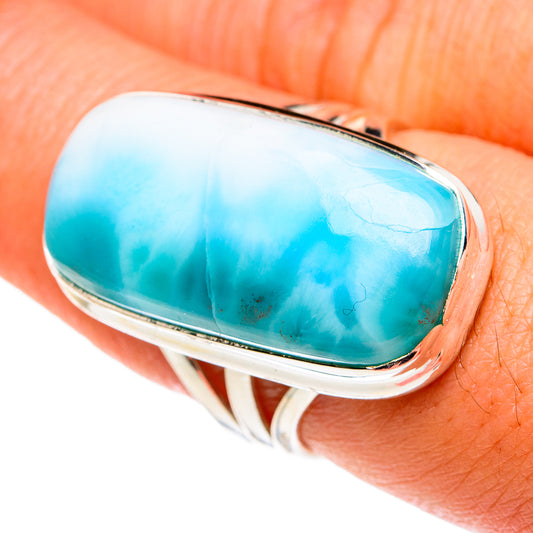 Larimar Rings handcrafted by Ana Silver Co - RING77773