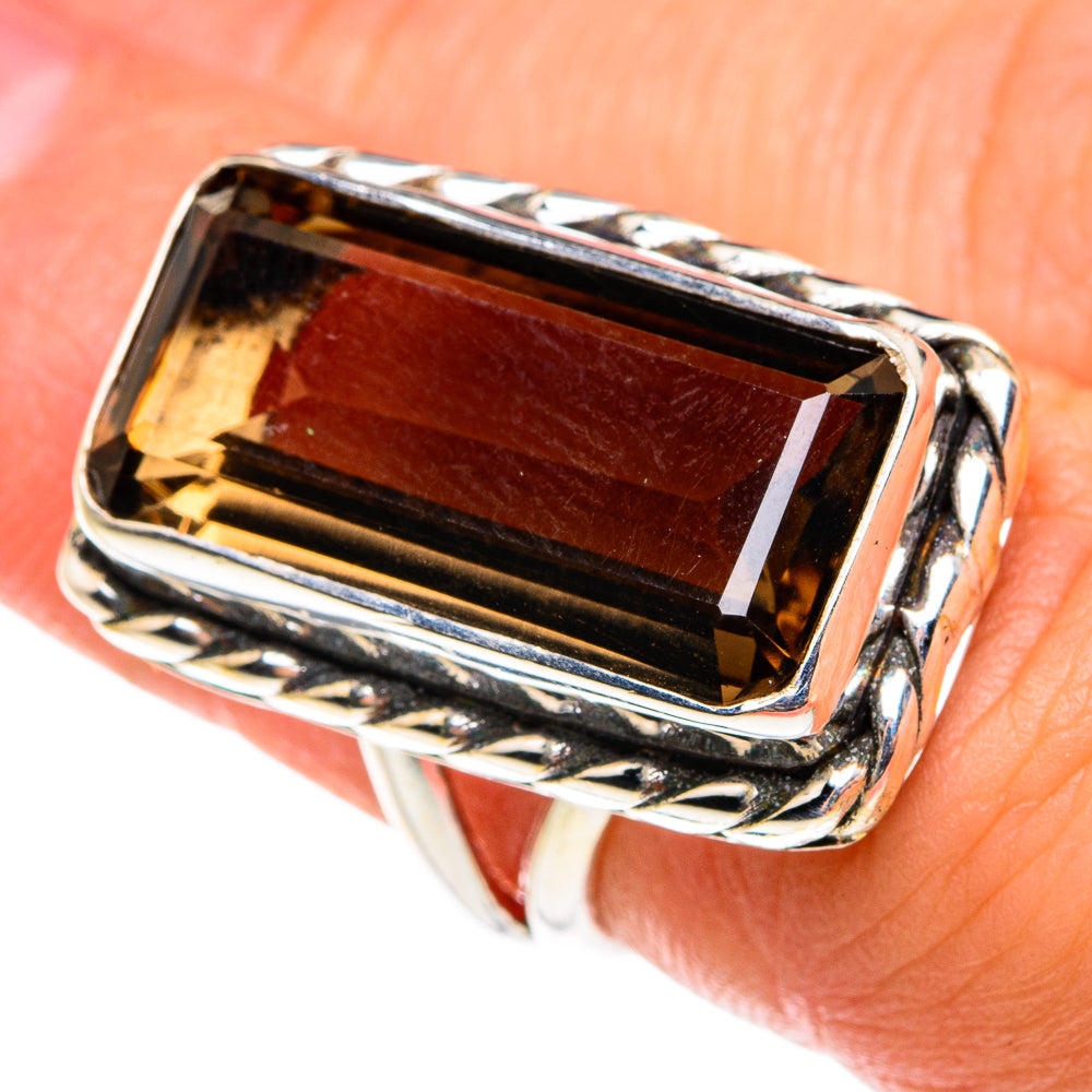 Smoky Quartz Rings handcrafted by Ana Silver Co - RING77778