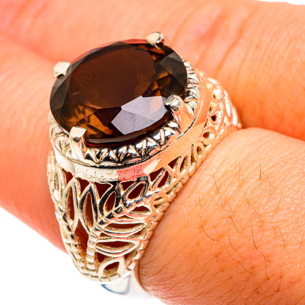 Smoky Quartz Rings handcrafted by Ana Silver Co - RING77779