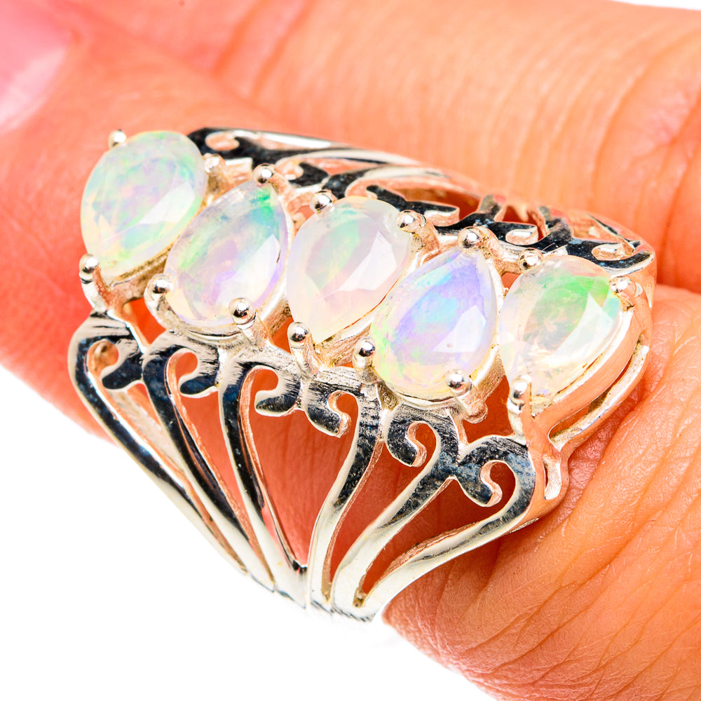 Ethiopian Opal Rings handcrafted by Ana Silver Co - RING77780